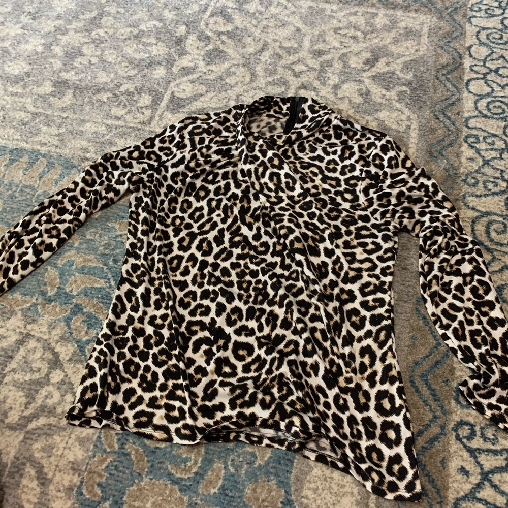 Leopard print blouse